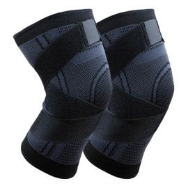 2pcs Rodilleras Elásticas Deportivas Compresion Para Gym                                                                                              