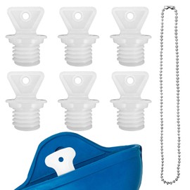 TAGOQUEN Hot Water Bottle Caps, 6Pcs Hot Water Bottle Stopper Plastic Hot Water Bag Plug Replacement Hot Water Sack Plugs Sealing Stopper for Hot Water Bag