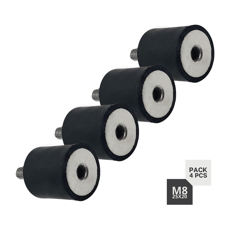 DOJA INDUSTRIAL Air Conditioning Rubber Buffer M8 Thread Internal Thread