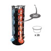 SYSYLY Capsule Holder, Capsule Dispenser Compatible with Tchibo Cafissimo/K Fee/ALDI