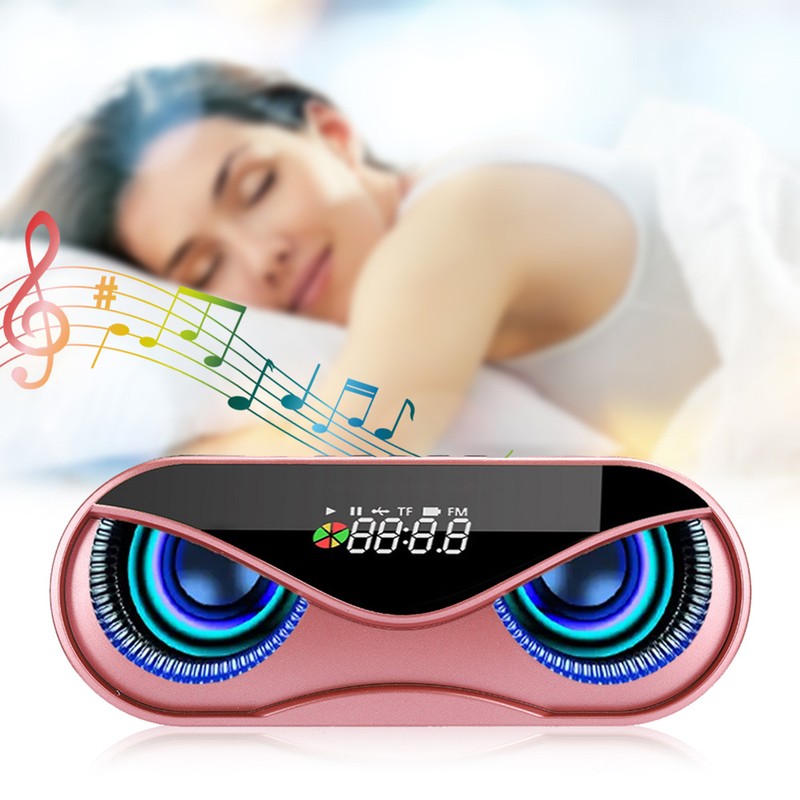 ABS Multifunction Alarm Clock Bluetooth Speaker Voice Prompt Call Function