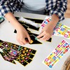 Class of 2025 Graduation Caps Paper Crafts Stickers 12 Pack