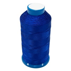 Haobase Bonded Nylon Sewing Thread 1500 Yard T70#69 for Leather, Bag, Shoes, Canvas, Upholstery with Sewing Needles Kit (Blue)