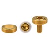Wanyifa Titanium M8x15mm Bicycle Crank Arm Fixing Bolt with Cap