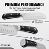 Cutluxe Santoku Knife – 5" Chopping Knife, Vegetable Knife –