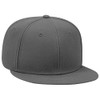 OTTO Cap with Flat Visor and Snapback, charcoal grey, 57.5-62.0