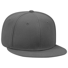OTTO Cap with Flat Visor and Snapback, charcoal grey, 57.5-62.0 cm