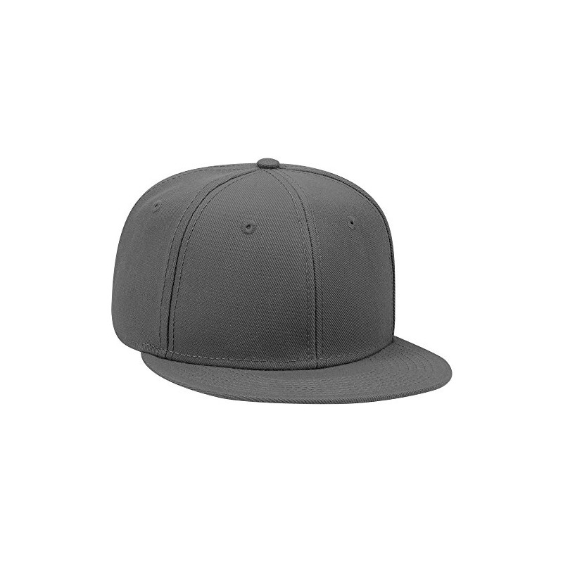 OTTO Cap with Flat Visor and Snapback, charcoal grey, 57.5-62.0