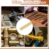 sourcing map 8 Pcs 5/64"(2mm) Dia Brass Solid Round Rod,
