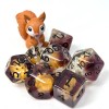 Sage's Baby Squirrel Familiar Resin Polyhedral Dice Set & Figurine