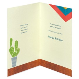 American Greetings Birthday Card for Brother (Lucky You're My Brother)