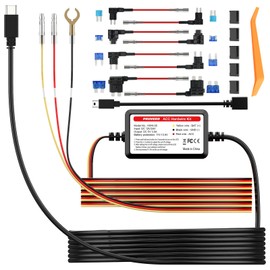 PRUVEEO PRUVEEO Smart Acc Hardwire Kit, 12V- 30V to 5V 2A/3A, Intelligent and Adjustable Low Voltage Protection for Dash Cam, HWK-08