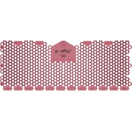 P-Wave 6 Pack Trough Urinal Screen Splash Mats, Large Size Fits All Types Of Trough Urinals, Deodoriser & Odour Neutraliser, Long Lasting, Anti-Splash Mats with Slanted Bristle, Spiced Apple