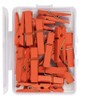 JAM PAPER Wood Clip Clothespins - Large - 1 1/2