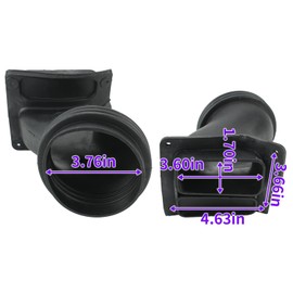Carbhub 77072385 Air Inlet Intake Duct Tube Fit for 2015-2022 Dodge Challenger Hellcat Black Replace 77072385