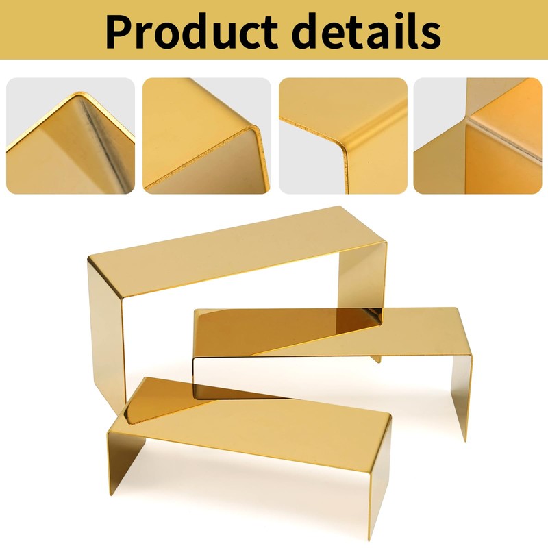 KMtilsh Bag Display Stand Set 3, Gold Purse Display ,Stainless