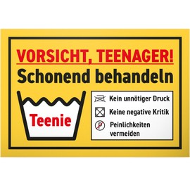 DankeDir! Gentle Treat Sign 30 x 20 cm - Gift Idea Teenager Saying Room Door Sign Boys & Girls Teenagers Room - Decoration Gift Idea Teenagers Door Decoration Birthday