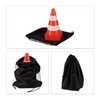 Relaxdays Warning Cones, Set of 10, Stackable, Traffic Cones, Lace