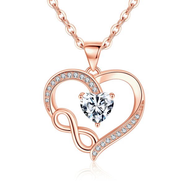 Tusuzik Women's Necklace 925 Silver Chain Women's Silver Chain Heart