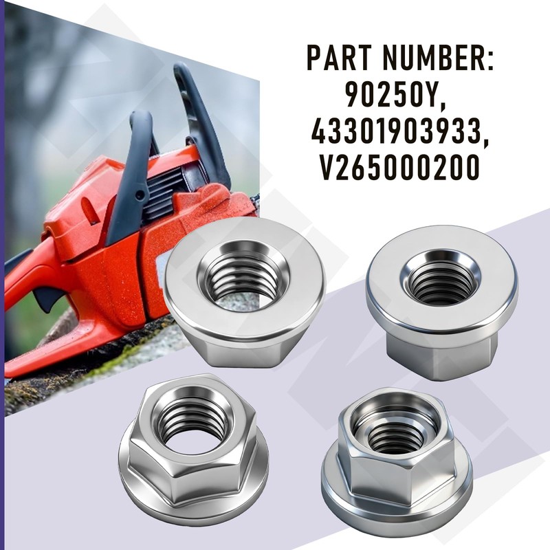 2 Set 90250Y Chainsaw Bar Nuts Kit Replace 43301903933 V265000200