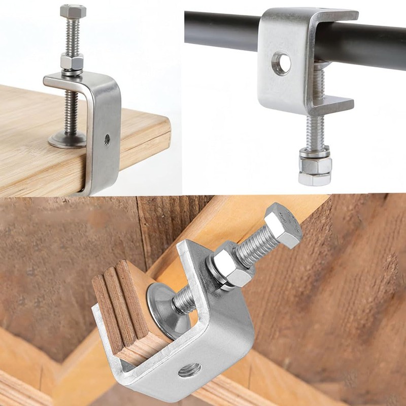 Esforzarse C-Clamp, Set of 4, Opening 1.2 inches (30 mm)