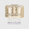 MiniSun | Modern Intricate Pattern Gold Ceiling Light Shade with