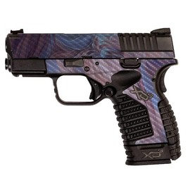 MightySkins Carbon Fiber Skin Compatible with Springfield XDS 3.3 - Monsoon | Protective, Durable Textured Carbon Fiber Finish | Easy to Apply, Remove, and Change Styles | Made in The USA