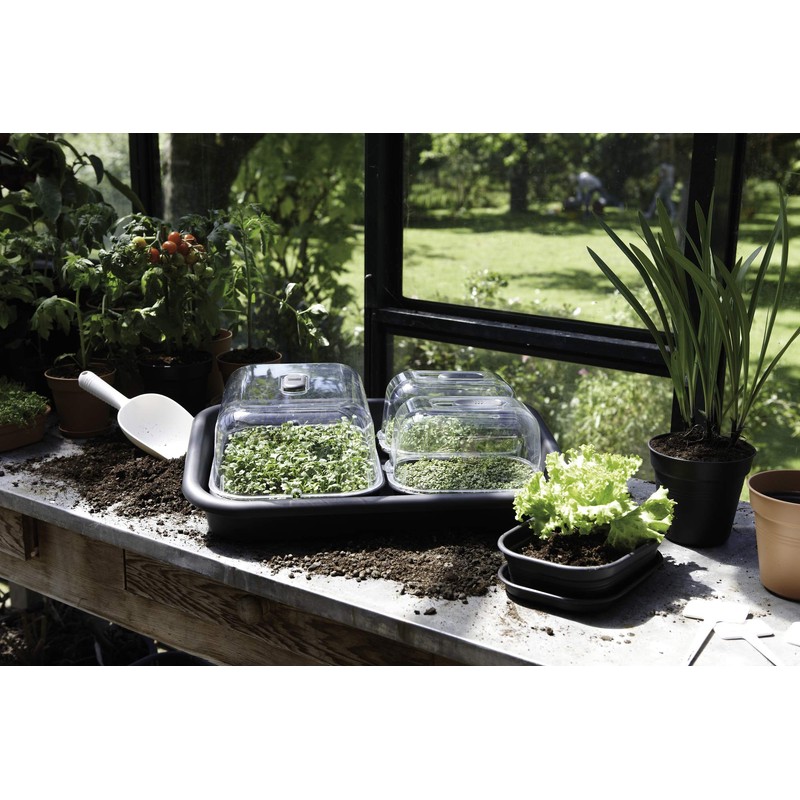 Elho green basics grow tray m accessory - living black