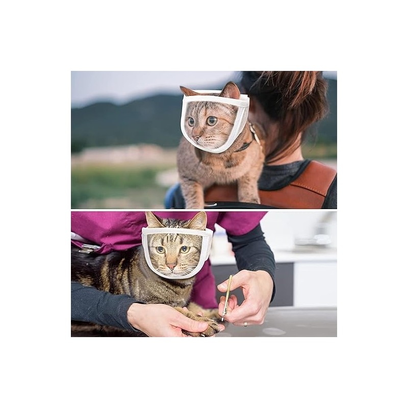Mesh Transparent Cat Face Guard,PVC Cat Face Guard,PVC Mesh Clear