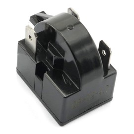 RLECS 2pcs 3 Pin Coolers Compressor Starter QP-02-4.7 PTC Refrigerator Start Relay 4.7 ohm
