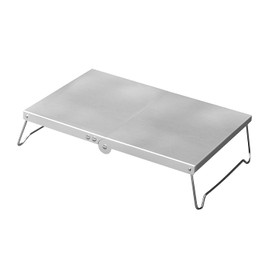 Takeda Corporation FAT21-32SLV Function Aluminum Table, Foldable, Outdoor, Silver, 12.6 x 8.3 x 3.1 inches (32 x 21 x 8 cm)