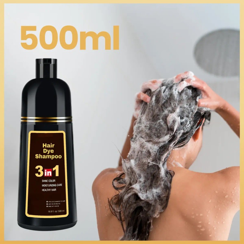 Shampoo Tinte Instantáneo Cubre Canas Natural Jengibre 2pz F