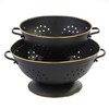 Metal Colander Set of 2, Strainer Basket with Handles perfect