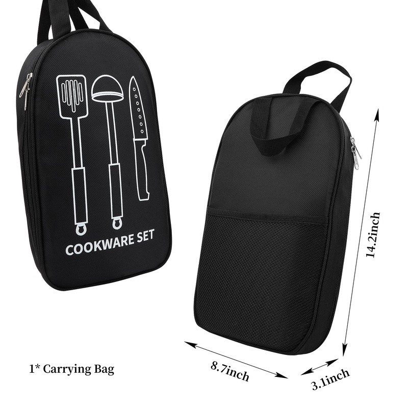 Camping Cooking Utensils Set, Stainless Steel Grill Tools, Camping BBQ