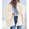 PRETTYGARDEN Womens Oversized Cardigan Sweaters 2025 Fall Long Lantern Sleeve