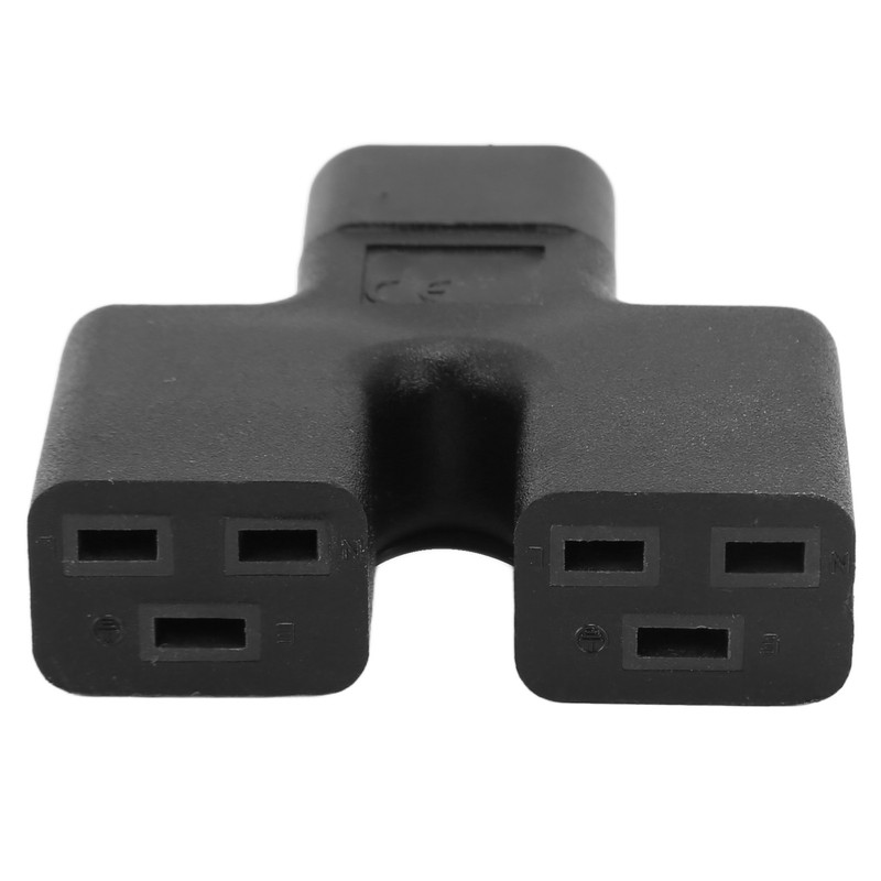 IEC320 C14 to Dual C19 Power Adapter Copper Conductor PVC