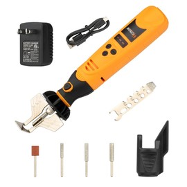 Hoteche Cordless Electric Chainsaw Sharpener Kit Handheld Chains Blade Sharpening Tool with 3 Diamond Sharpening Bits