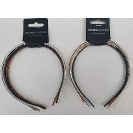 Thin Headbands For Women 10 Pack (2 Packs of 5) Skinny Plastic Head Bands with Teeth Non Slip Hairband Workout Smooth Washing Face Hairbands Hairstyling Accessory Headwear Mixed Colours 5mm Thick