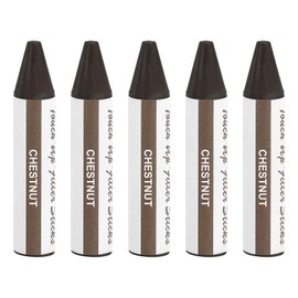 uxcell Wood Filler Stick, 5 Pcs Wax Sticks Wood Touch Up Markers, Furniture Crayons for Scratches Holes Crack Tables Desks Wooden Floors Repair Cover Ups, Chestnut