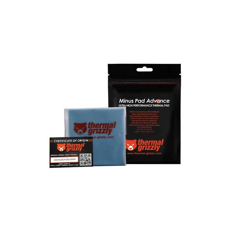 Thermal Grizzly TG Minus Pad Advance Thermal Pad, 100 x