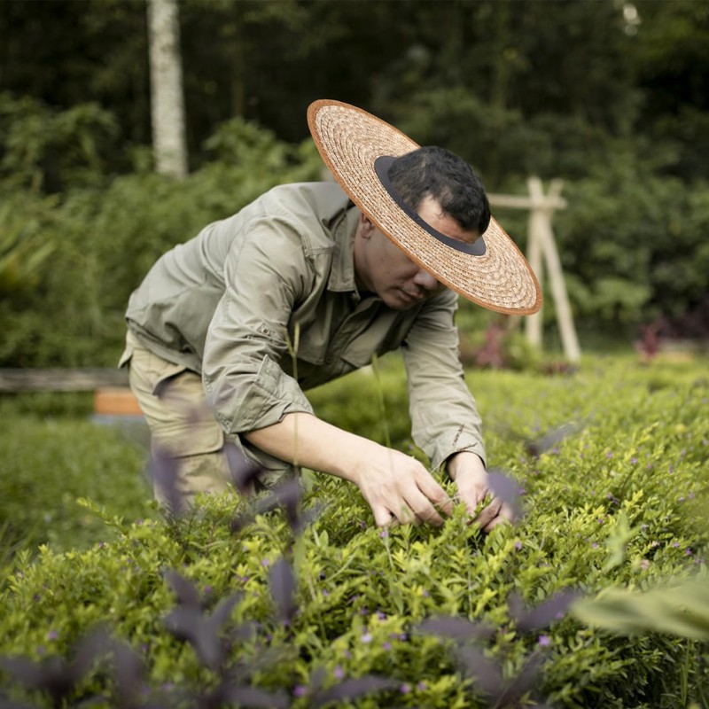 Veemoon Hard Hat Sun Shade, Straw Visor Full Brim Helmet