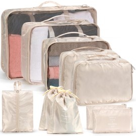 12 Sets Koffer Organizer Reise Kleidertaschen, Kofferorganizer Packing Cubes und 2 Peeling-Aufbewahrungstaschen für Reise, Geschäftsreisen, Wandern, Camping,