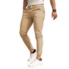 GINGTTO Mens Slim Khaki Dress Jogger Pants Skinny Chino Joggers