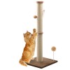 Peluomoz 36'' Tall Cat Scratching Post, Large Sisal Scratch Post