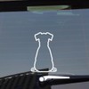 Dog Wiper Sticker for Rear Window, Dog Stickers for Car