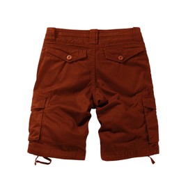 Match Mens Flat Front Cargo Short #S3612(3058 Stone red,2XL/36)