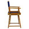 Casual Home 18" Director's Chair Honey Oak Frame with Royal