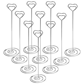 Ksrnsne 10PCS Number 8.6 Inch Place High Paper Holders Heart Shape Table Holder Photo Memo Note For Wedding