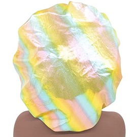 HAR LONDON FASHION 21 Styles Large Satin Sleeping Cap Satin Bonnet Curly Hair Night Sleep Wrap Caps For Women (Gold)