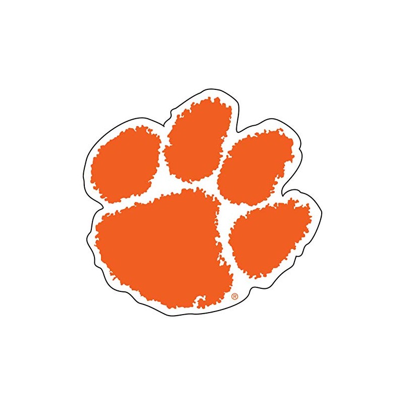 Craftique Clemson Tigers 4" Die Cut Vinyl Decal, Yeti